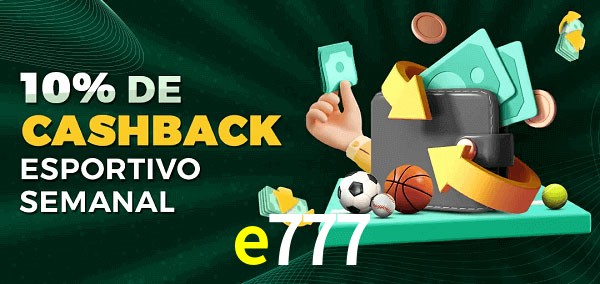 10% de bônus de cashback na e777
